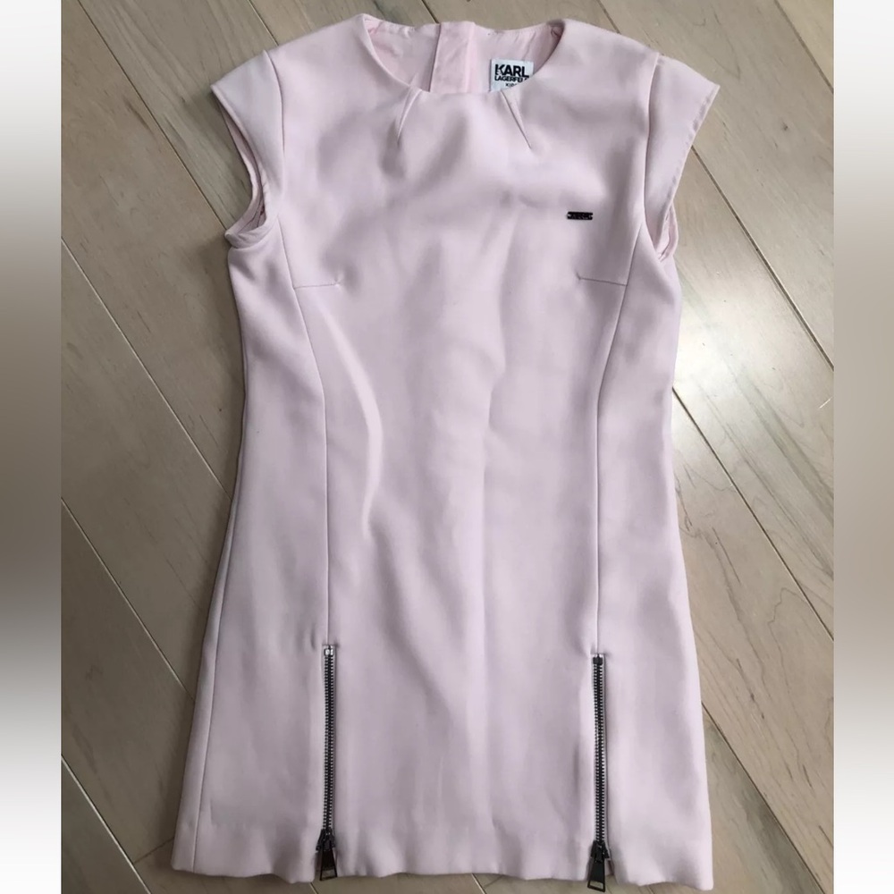 Karl Lagerfeld girls pink dress 8